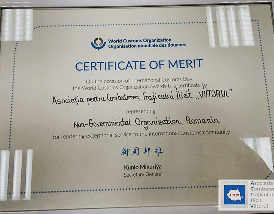 WCO Certificate of Merit
